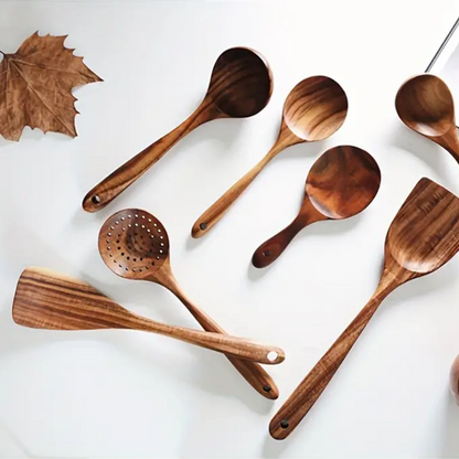 Set di utensili da cucina in legno