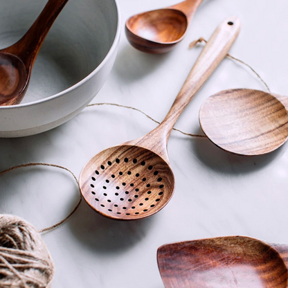 Set di utensili da cucina in legno