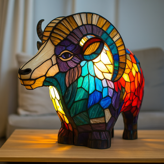 Lulu – Lampada magica a forma di capra in plastica colorata