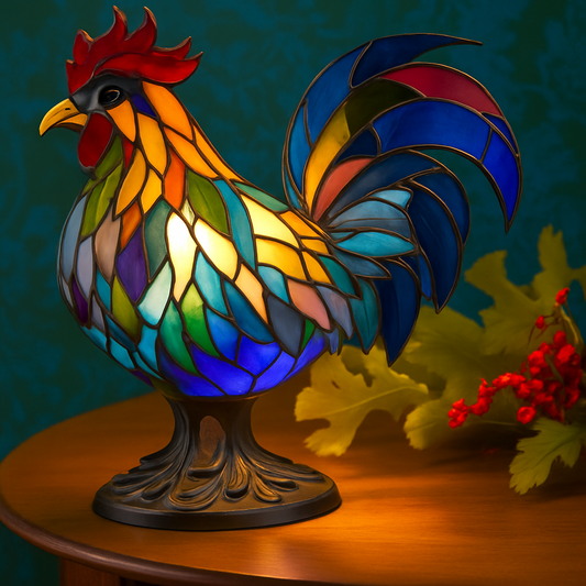 Cocotte – Lampada gallo magica in plastica colorata