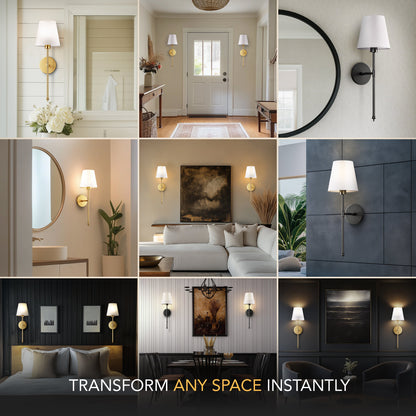 Chalise Luxe Lampade da Parete Wireless (Set di 2)