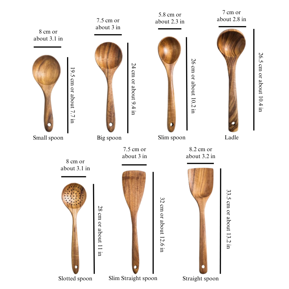 Set di utensili da cucina in legno