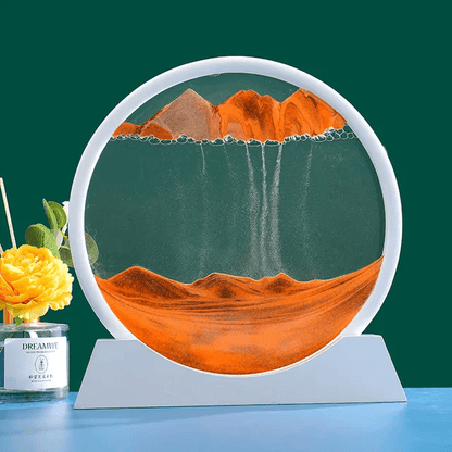 Clessidra decorativa moderna con sabbia colorata