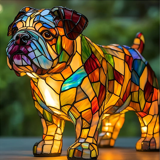 Papou – Lampada magica per cani in vetro colorato